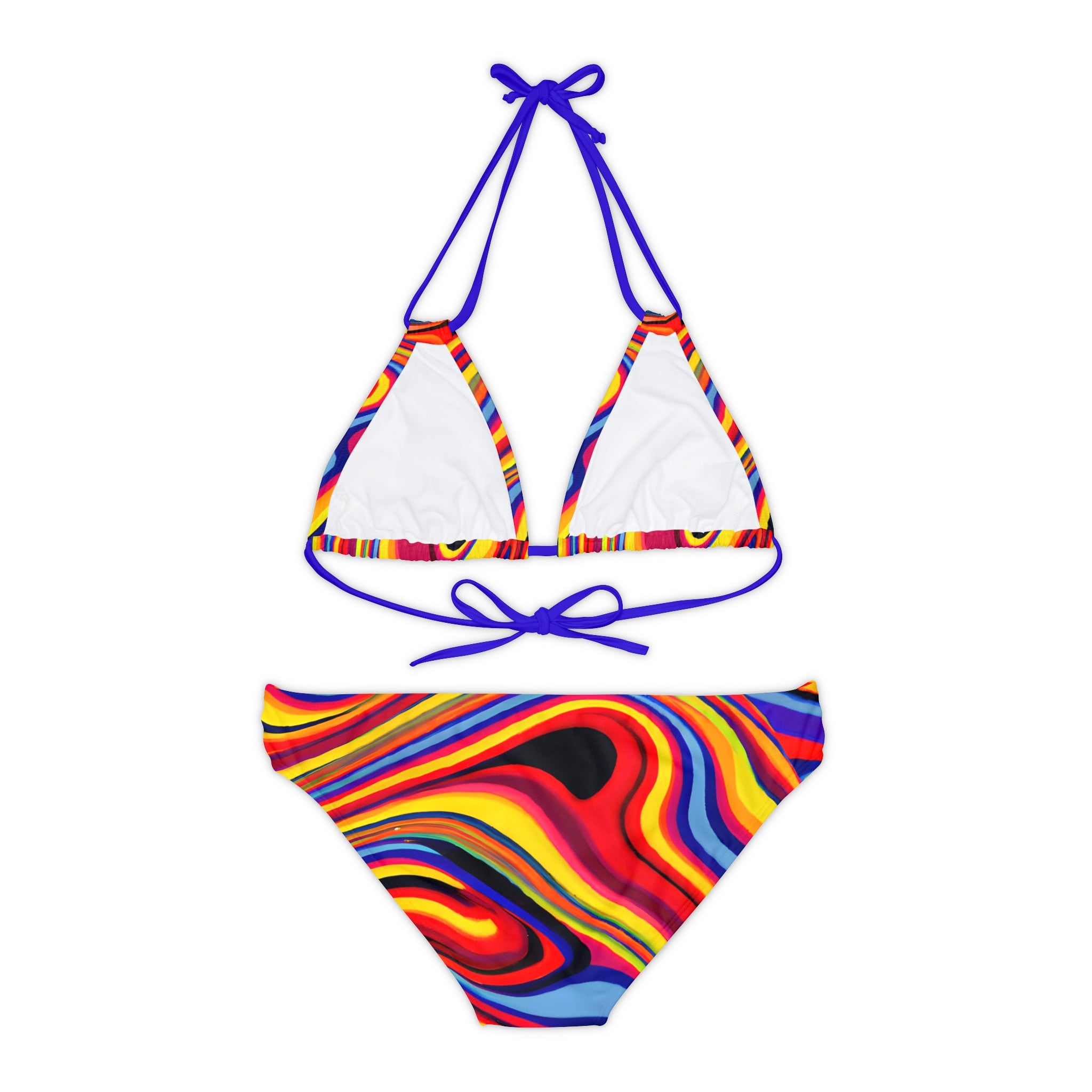 Women's Retro Swirl Strappy Bikini