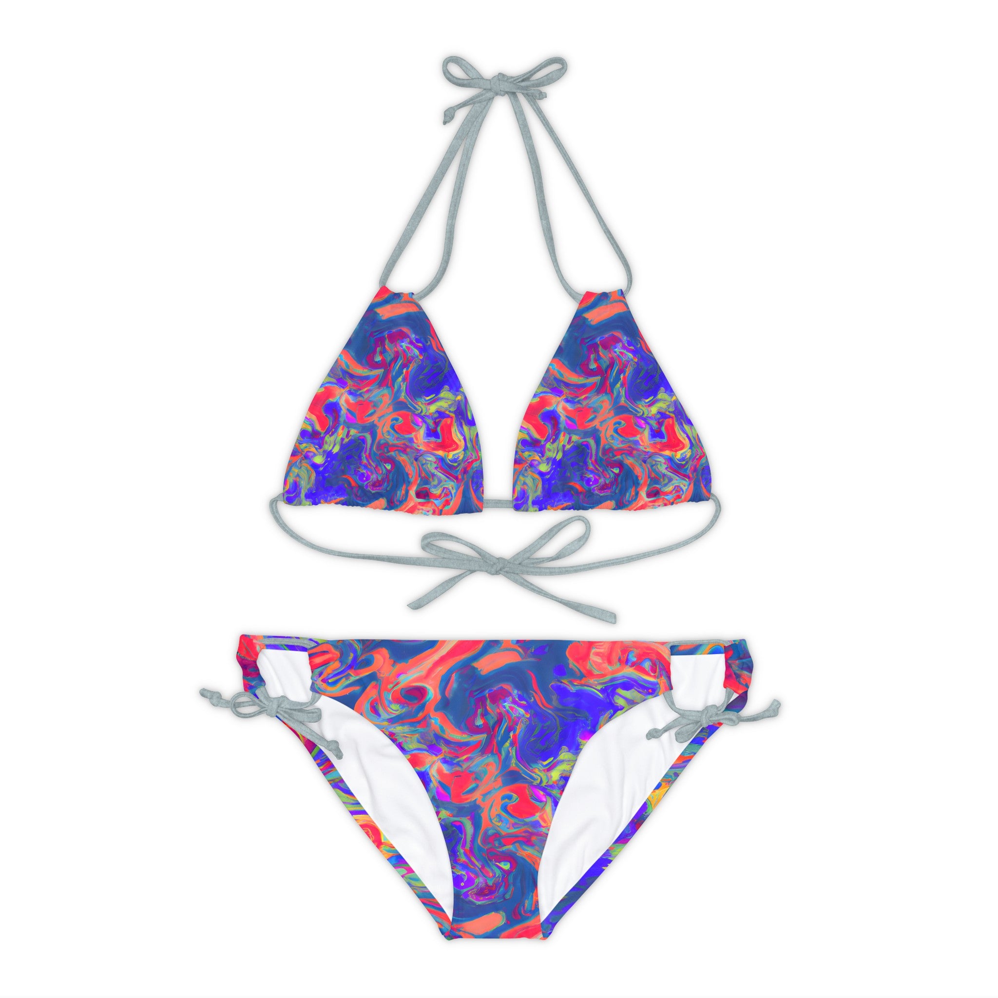 All Over Prints - Women's Pastel Dream Chic Strappy Bikini - Acid Daddy