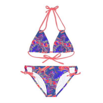 All Over Prints - Women's Pastel Dream Chic Strappy Bikini - Acid Daddy