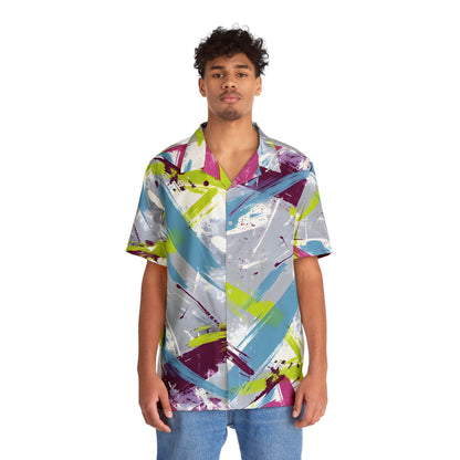 Hawaiian Shirts - Men's Tropical Color Mix Hawaiian Shirt - Acid Daddy