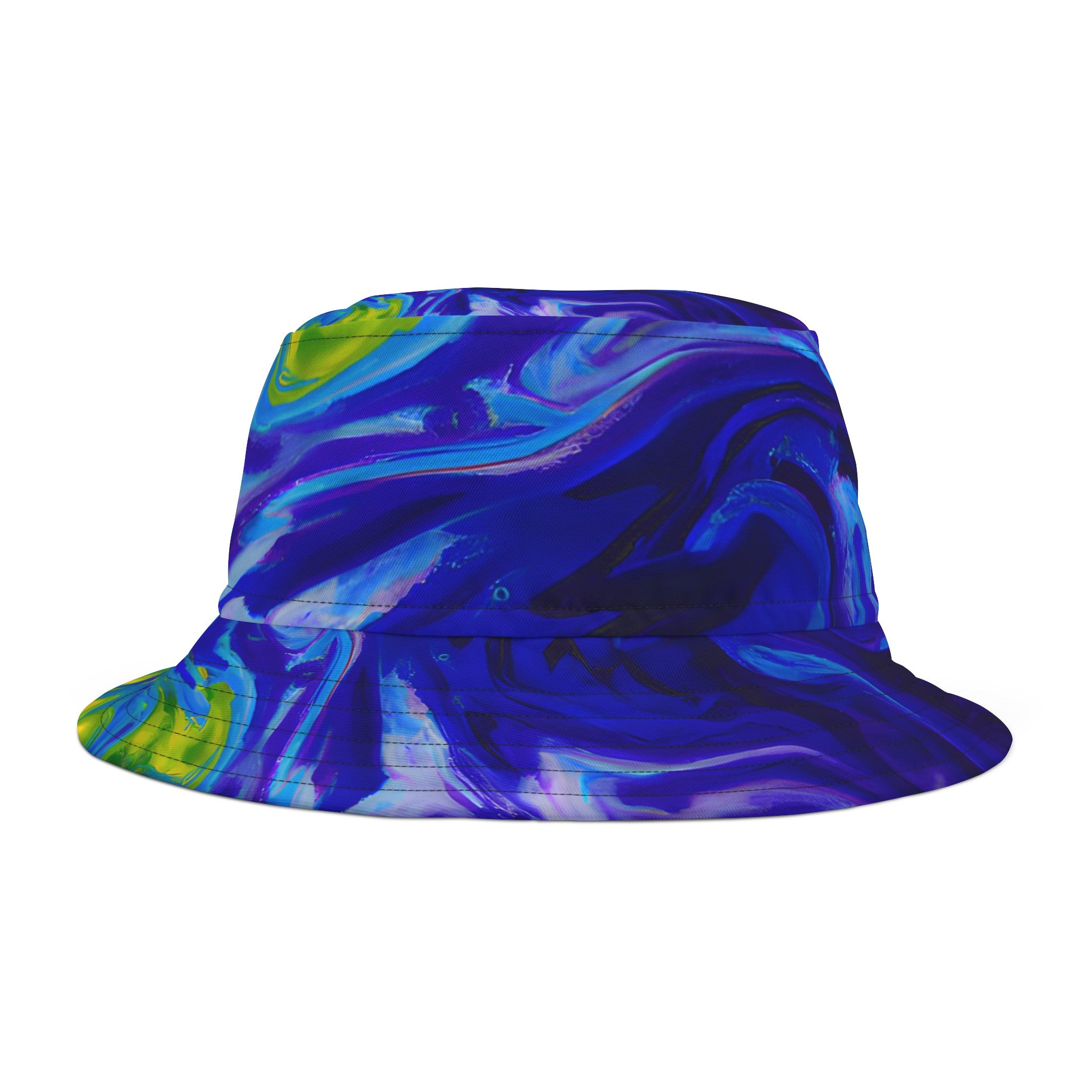 Hats - Blue Vortex Festival Vibes Bucket Hat - Acid Daddy