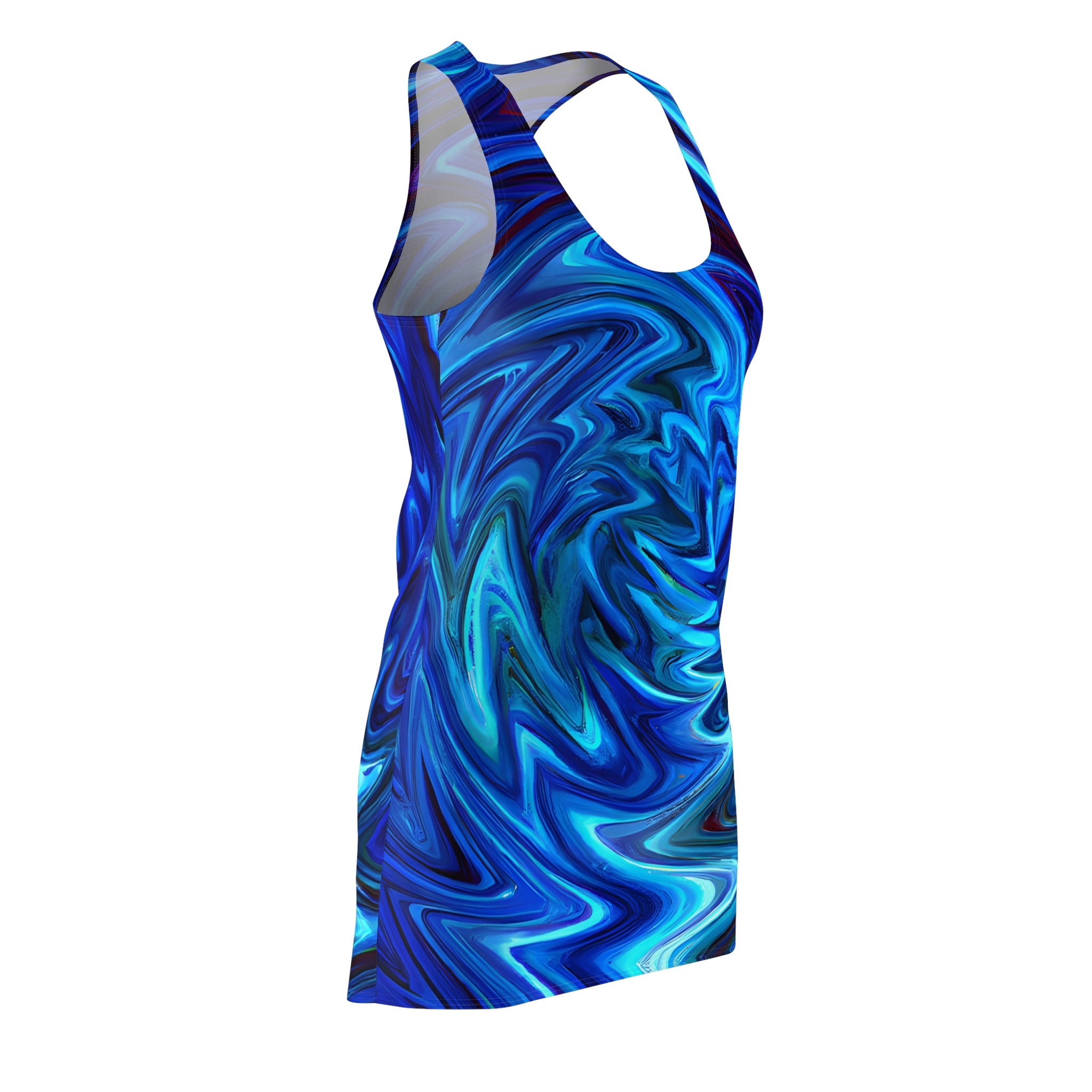 Vortex Blue Racerback Dress