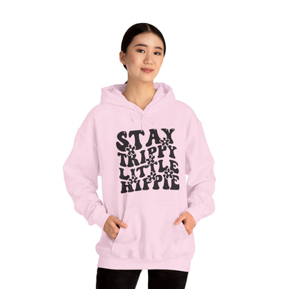 Festival Gear - Hoodie - Trippy Hippie Slogan Winter Hoodie (Front Print) - Acid Daddy