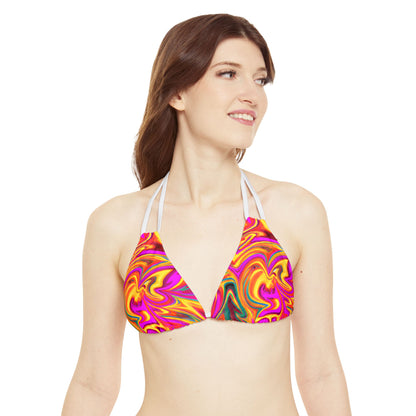 All Over Prints - Daisy Carnival Strappy Bikini - Acid Daddy