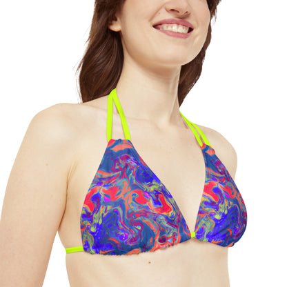 All Over Prints - Women's Pastel Dream Chic Strappy Bikini - Acid Daddy