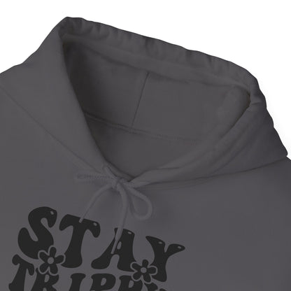 Festival Gear - Hoodie - Trippy Hippie Slogan Winter Hoodie (Front Print) - Acid Daddy