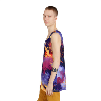 Men's Electric Tomato Splash Tank Top