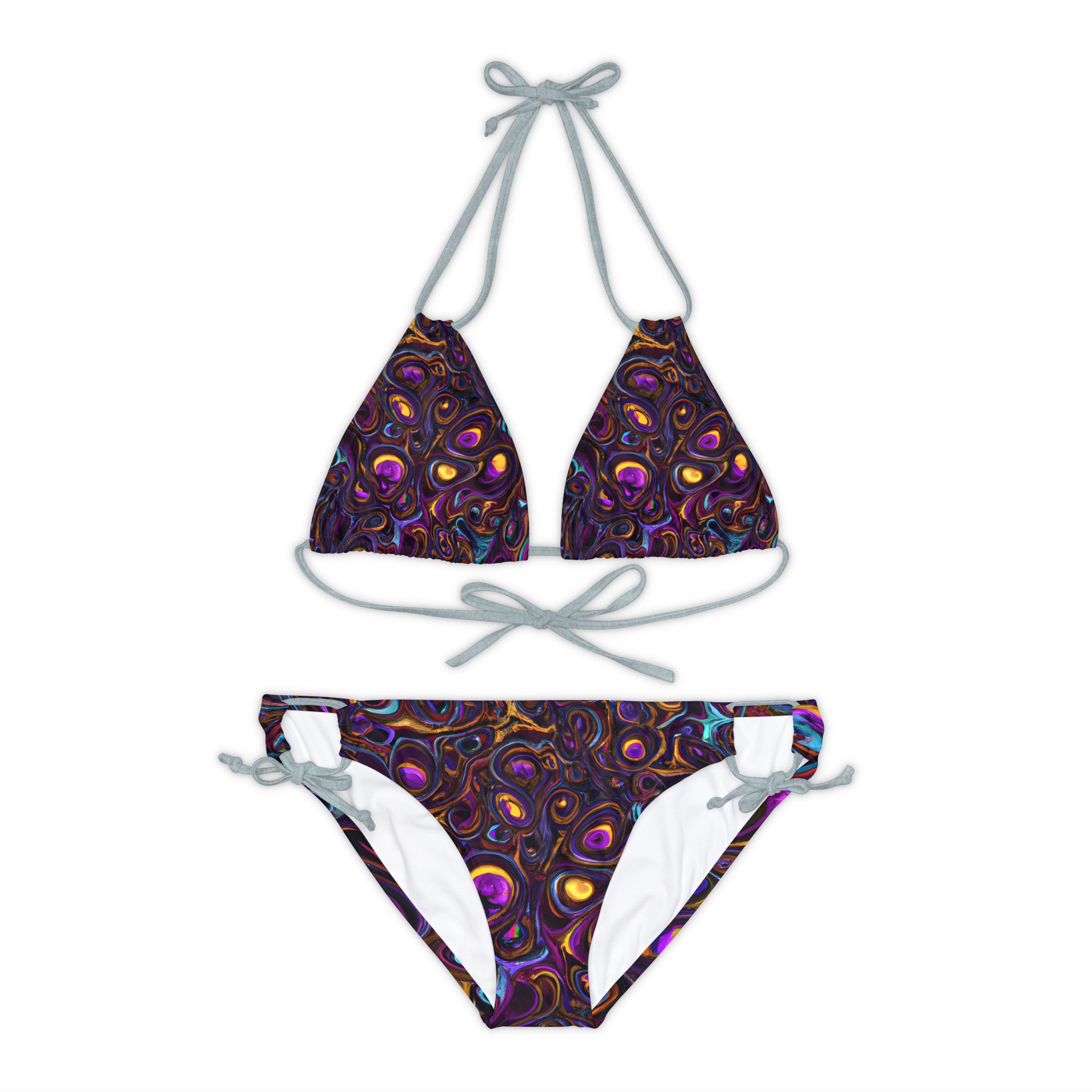 All Over Prints - Women's Heady Strappy Bikini - Acid Daddy