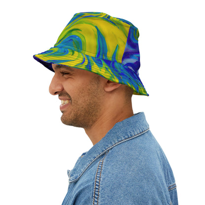 Hats - Blue Vortex Festival Vibes Bucket Hat - Acid Daddy