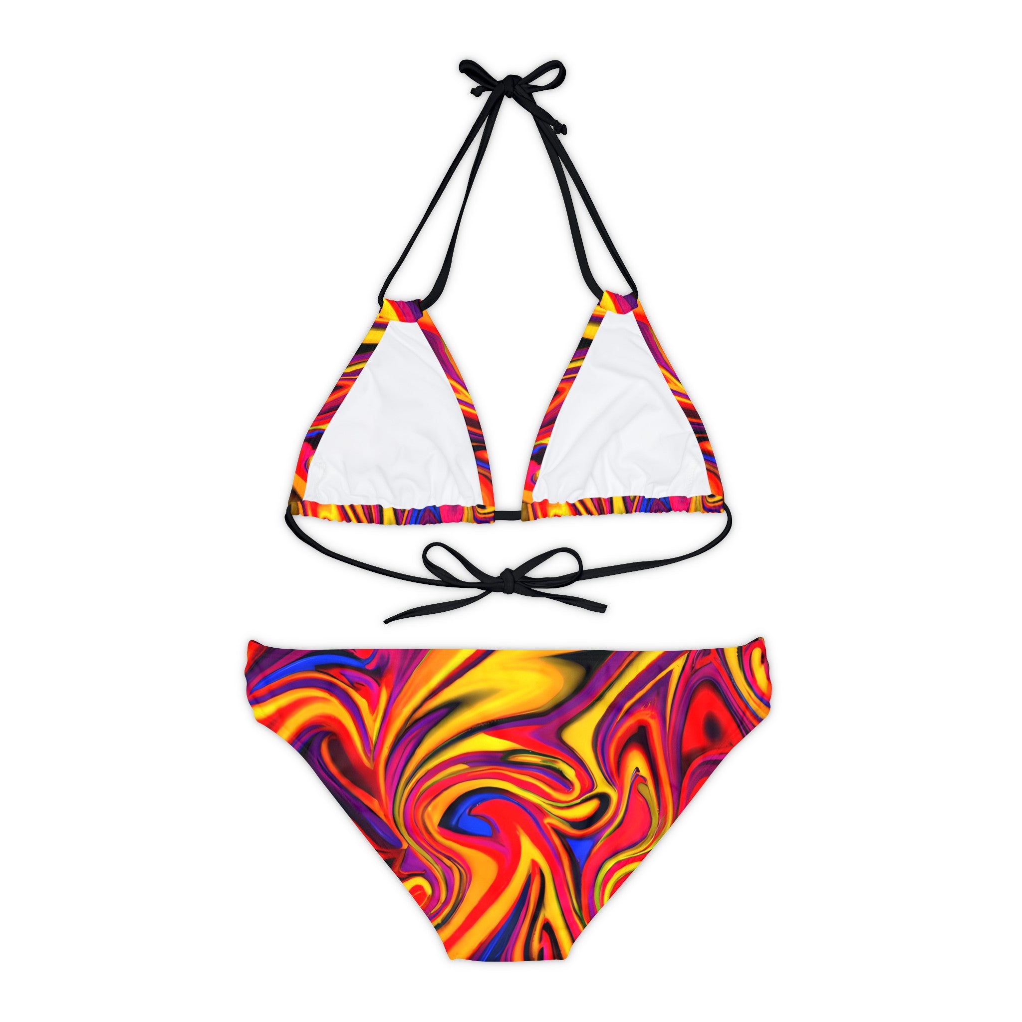 All Over Prints - Women's Tropical Fruit Fun Strappy Bikini - Acid Daddy