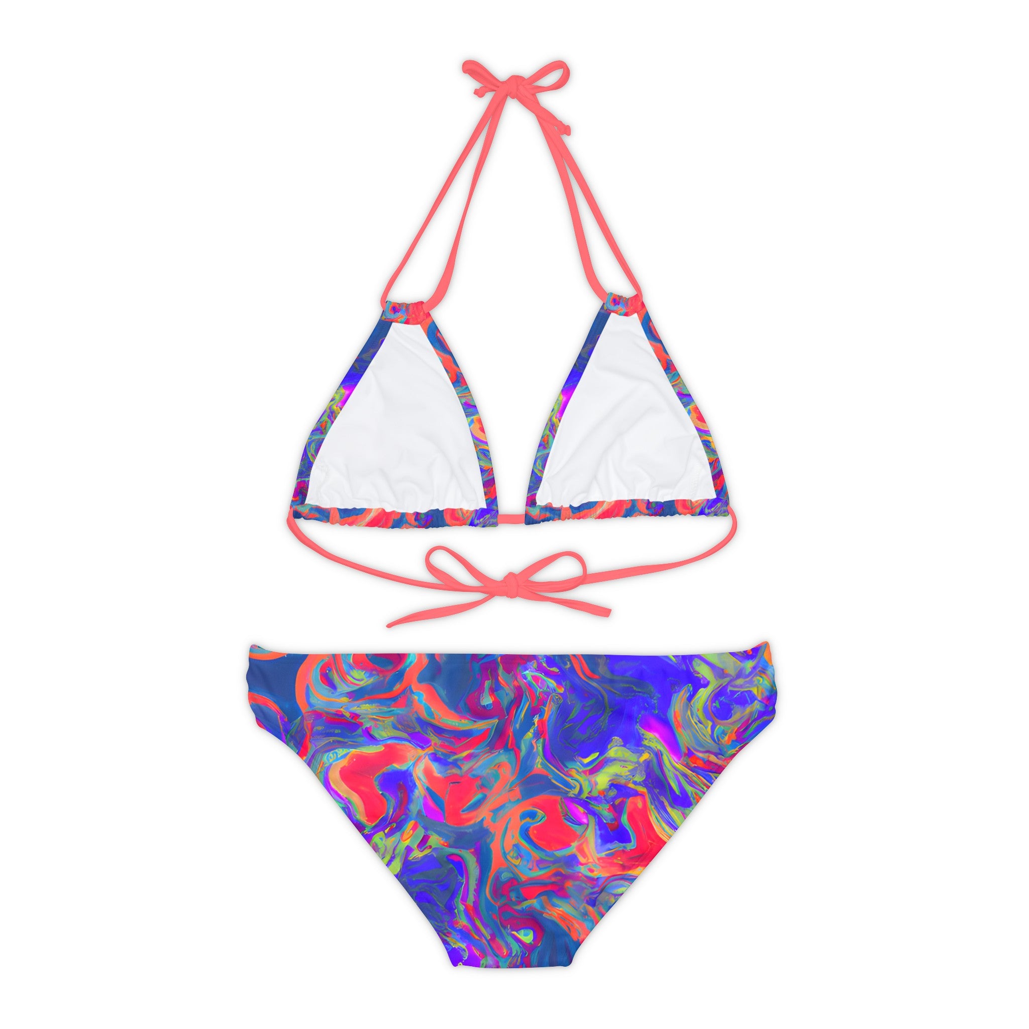 All Over Prints - Women's Pastel Dream Chic Strappy Bikini - Acid Daddy