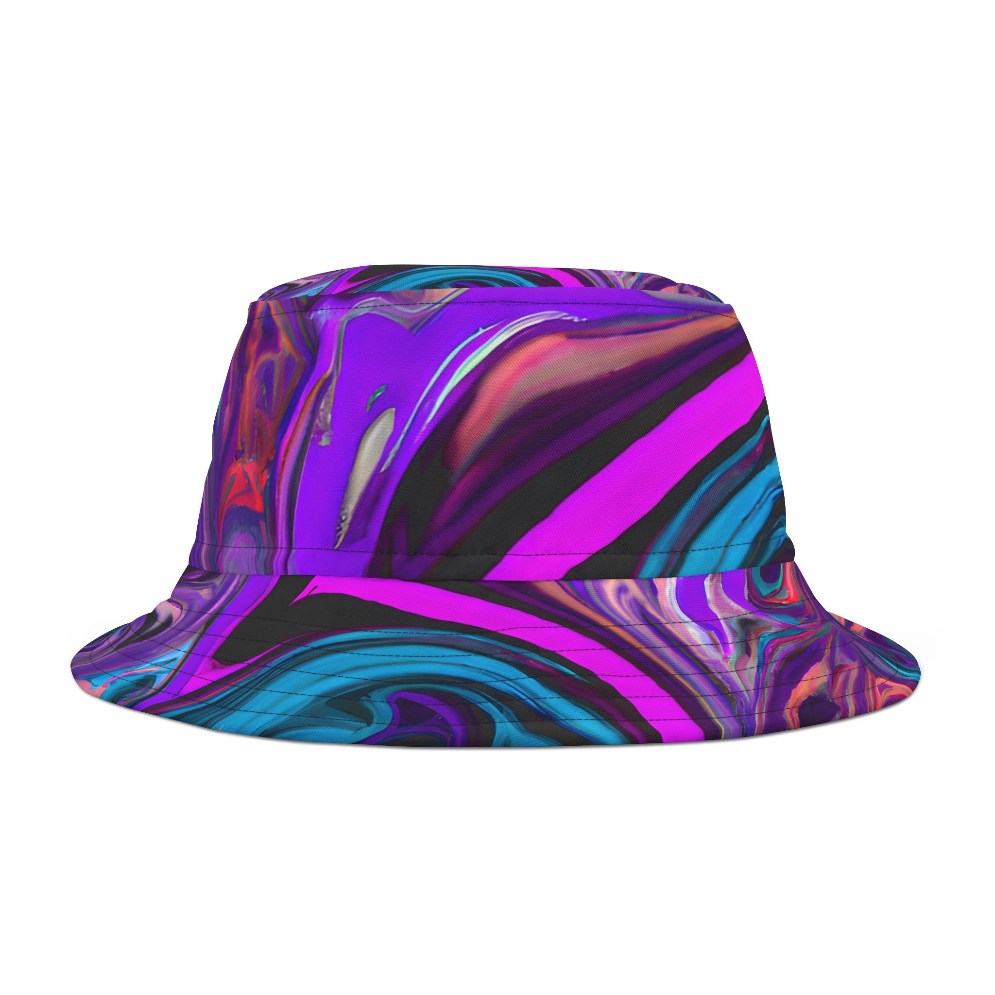 Hats - Festival Fever Pink Bucket Hat - Acid Daddy