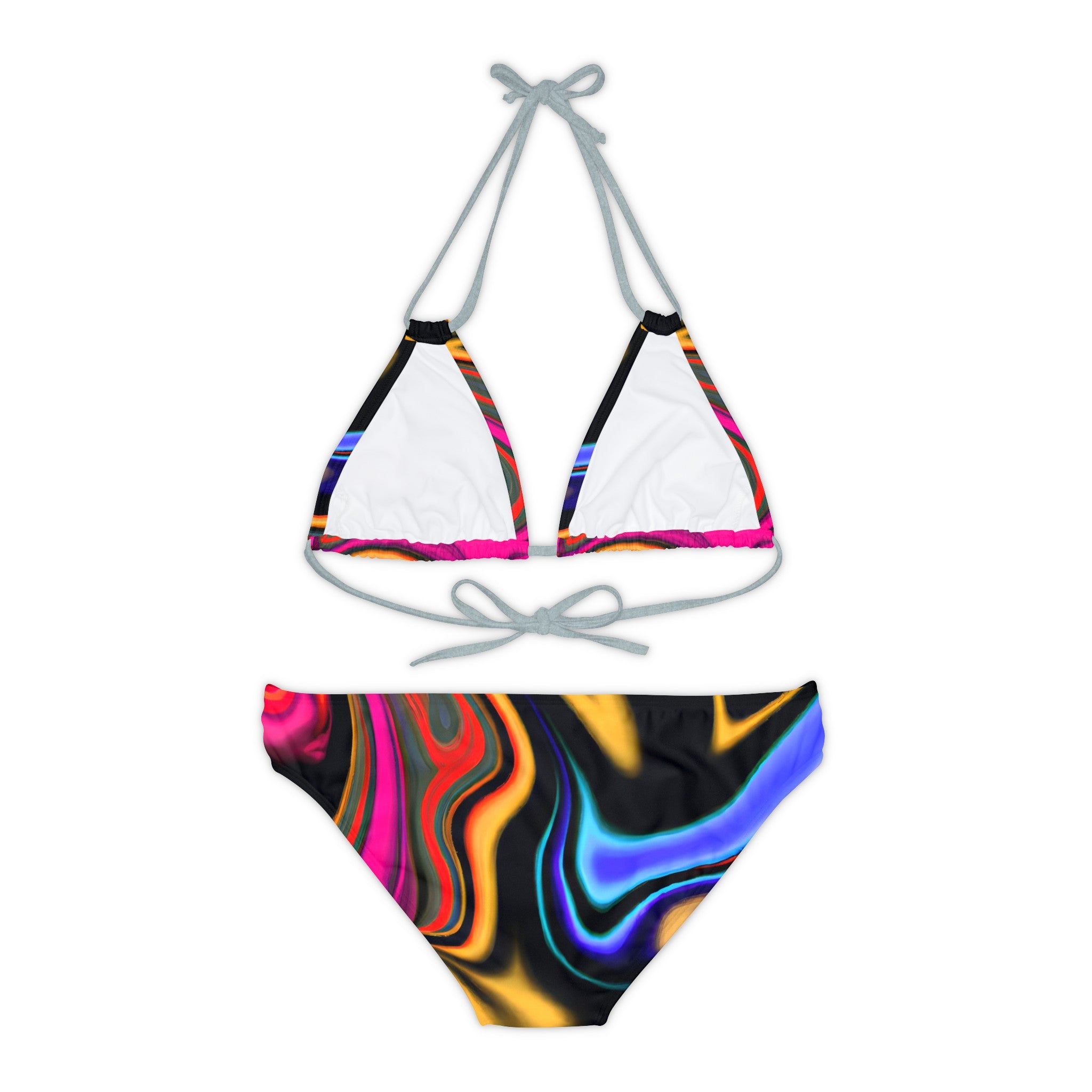 All Over Prints - Women's Entanglement Strappy Bikini - Acid Daddy