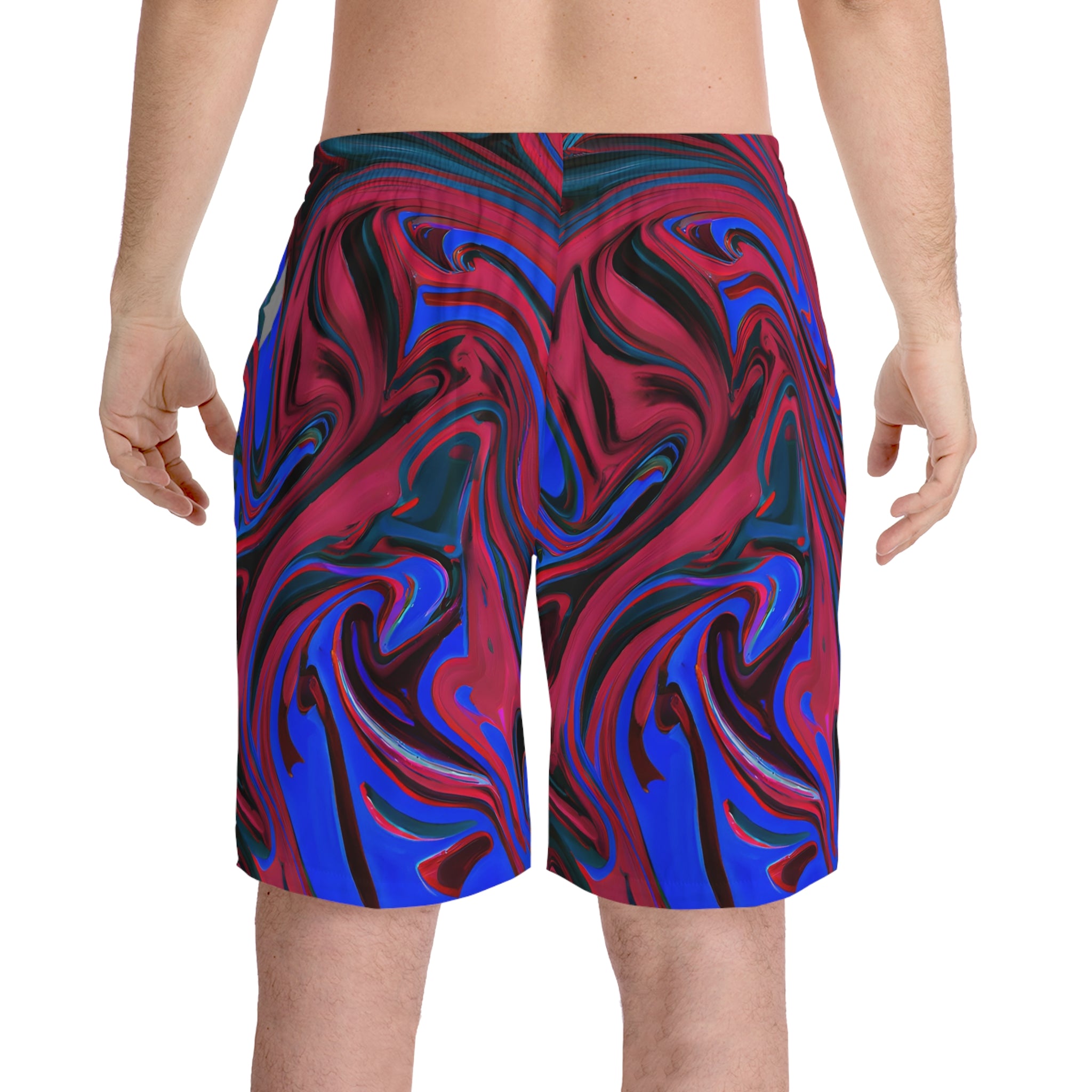 Tropical Blue Wave Beach Shorts