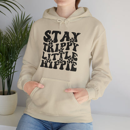 Festival Gear - Hoodie - Trippy Hippie Slogan Winter Hoodie (Front Print) - Acid Daddy