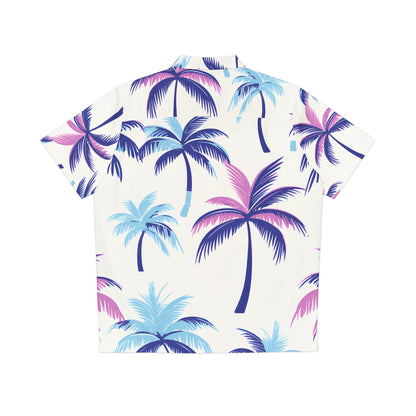 Hawaiian Shirts - Men's Purple Palms Hawaiian Shirt - Acid Daddy