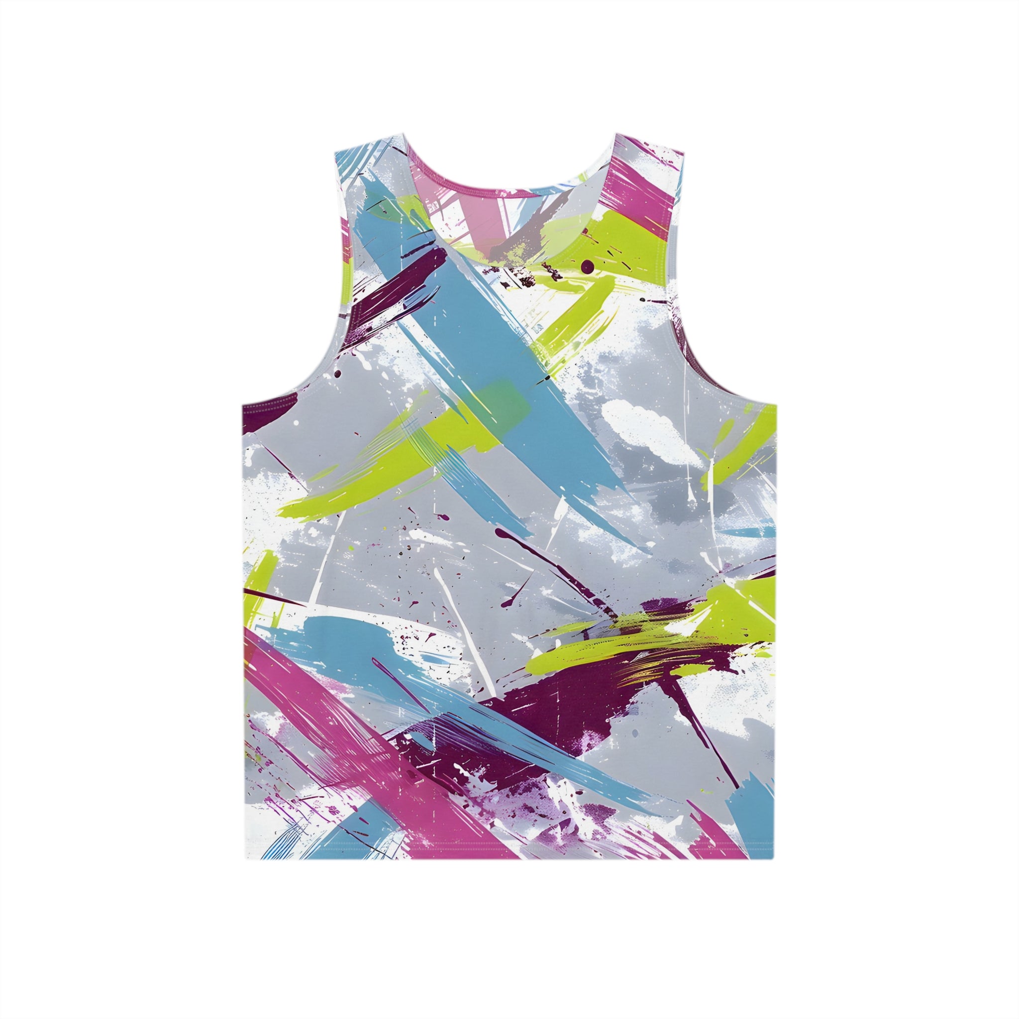 All Over Prints - Summer Gray Splash Tank Top - Acid Daddy