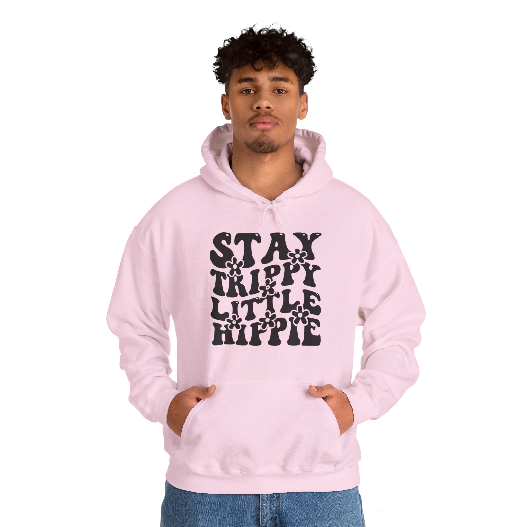 Festival Gear - Hoodie - Trippy Hippie Slogan Winter Hoodie (Front Print) - Acid Daddy