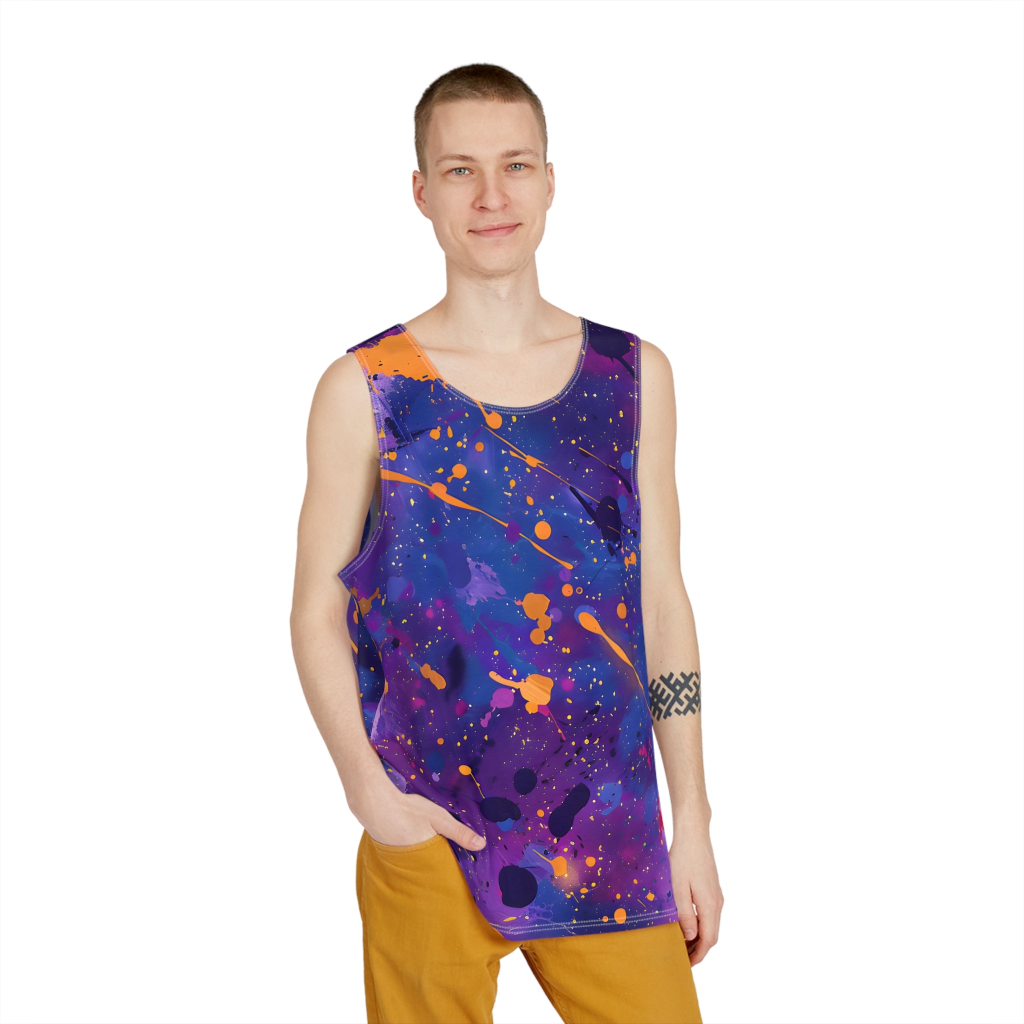 Tank Tops - Men's Violet Gold Splash Tank Top - Acid Daddy