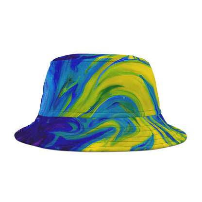 Hats - Blue Vortex Festival Vibes Bucket Hat - Acid Daddy