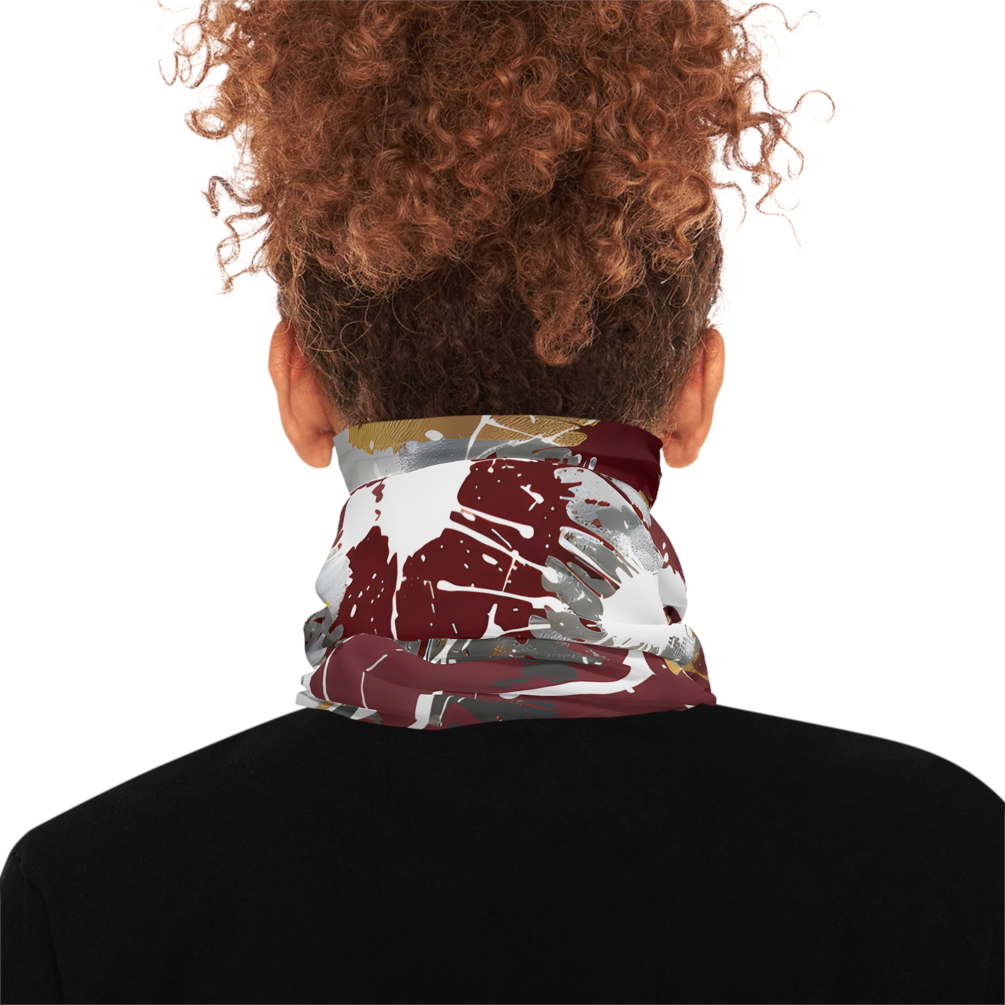 Gaiters - Maroon Groove Splash Lightweight Neck Gaiter - Acid Daddy