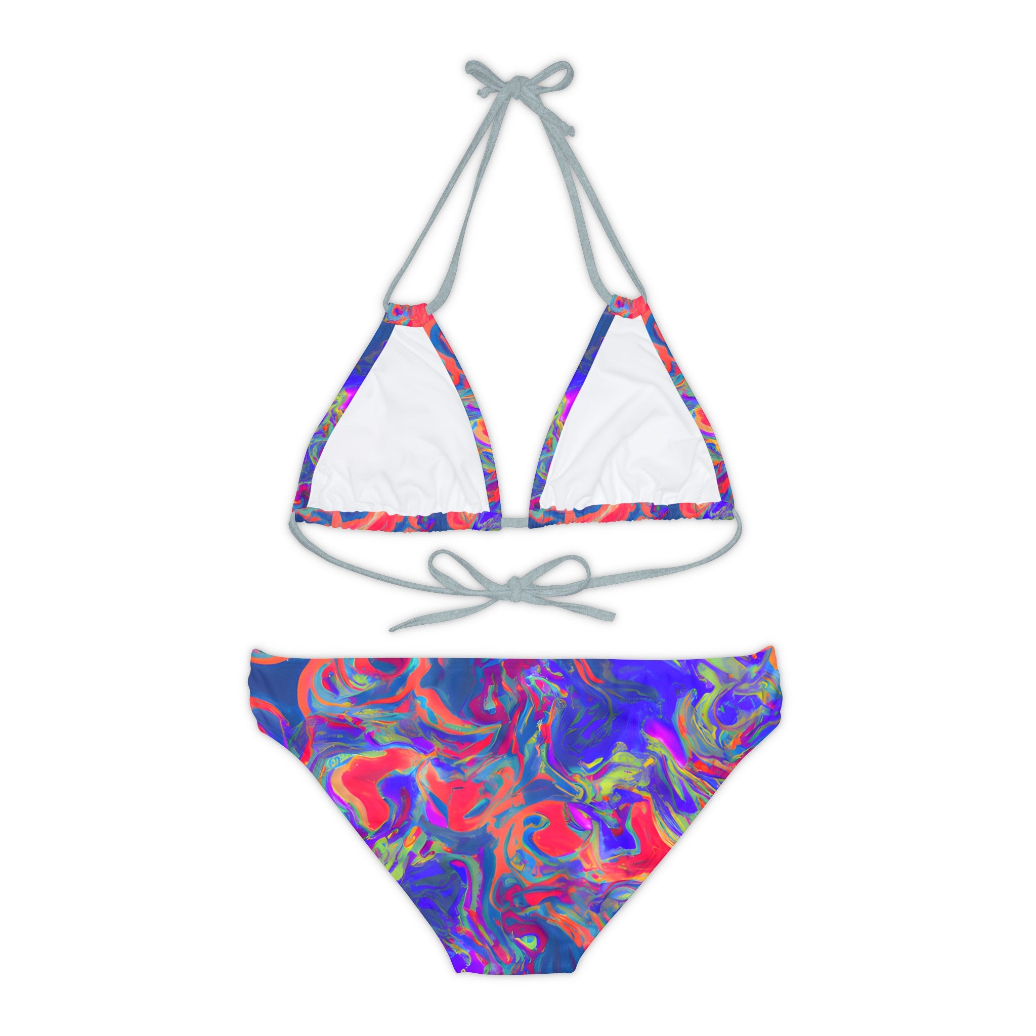 All Over Prints - Women's Pastel Dream Chic Strappy Bikini - Acid Daddy