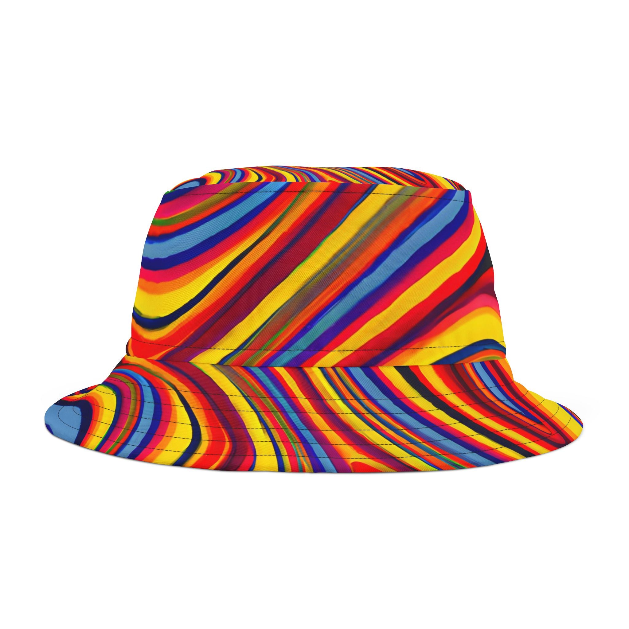 Retro Swirls Bucket Hat