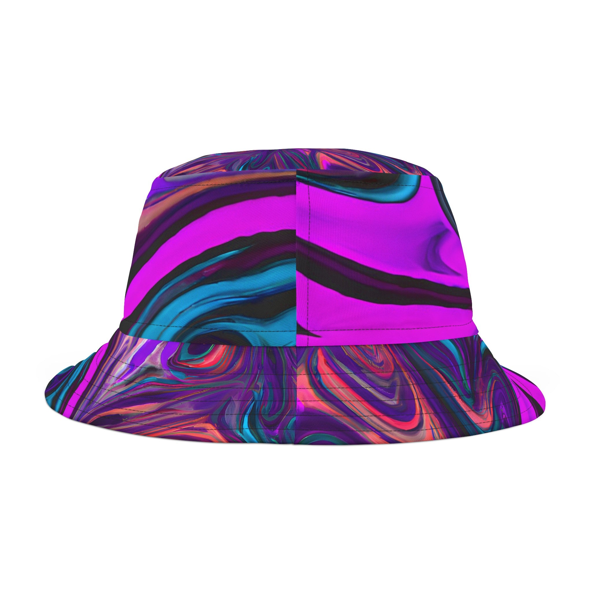 Hats - Festival Fever Pink Bucket Hat - Acid Daddy