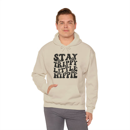 Festival Gear - Hoodie - Trippy Hippie Slogan Winter Hoodie (Front Print) - Acid Daddy