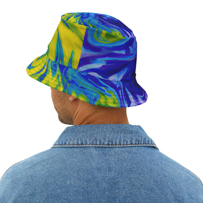 Hats - Blue Vortex Festival Vibes Bucket Hat - Acid Daddy