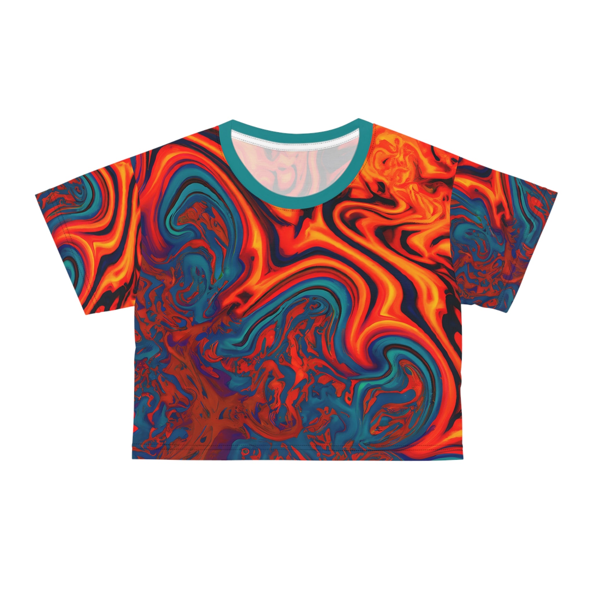 Eccentric Orange Chic Crop Top Tee