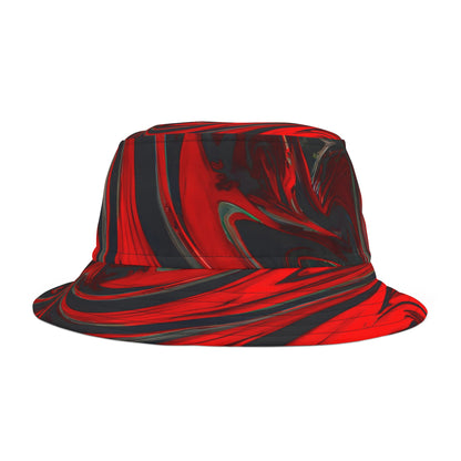 Hats - Raging Red Groove Vibes Bucket Hat - Acid Daddy