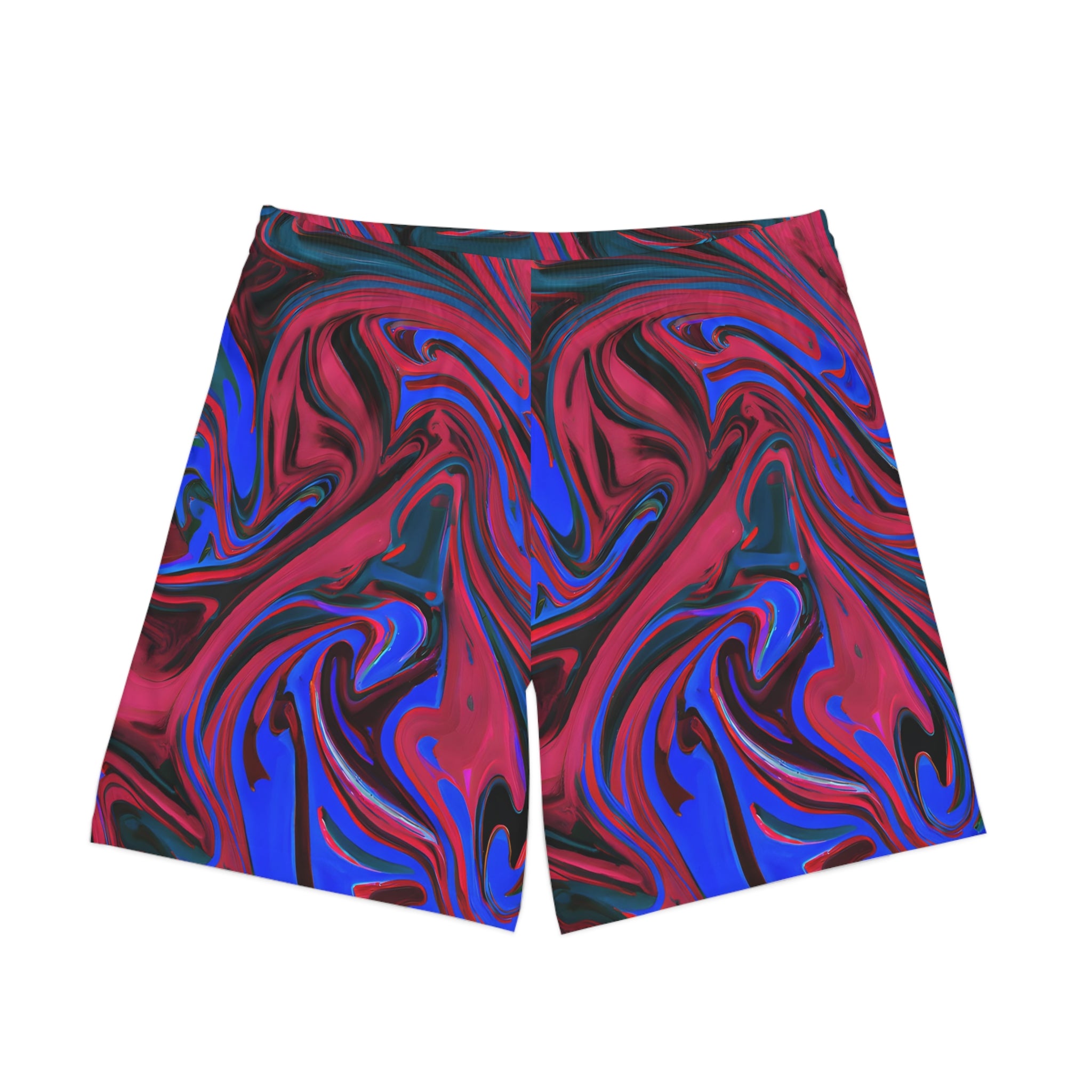 Tropical Blue Wave Beach Shorts