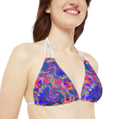 All Over Prints - Women's Pastel Dream Chic Strappy Bikini - Acid Daddy