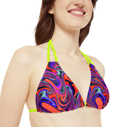 All Over Prints - Women's Euphoric Strappy Bikini - Acid Daddy