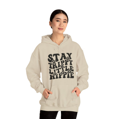 Festival Gear - Hoodie - Trippy Hippie Slogan Winter Hoodie (Front Print) - Acid Daddy