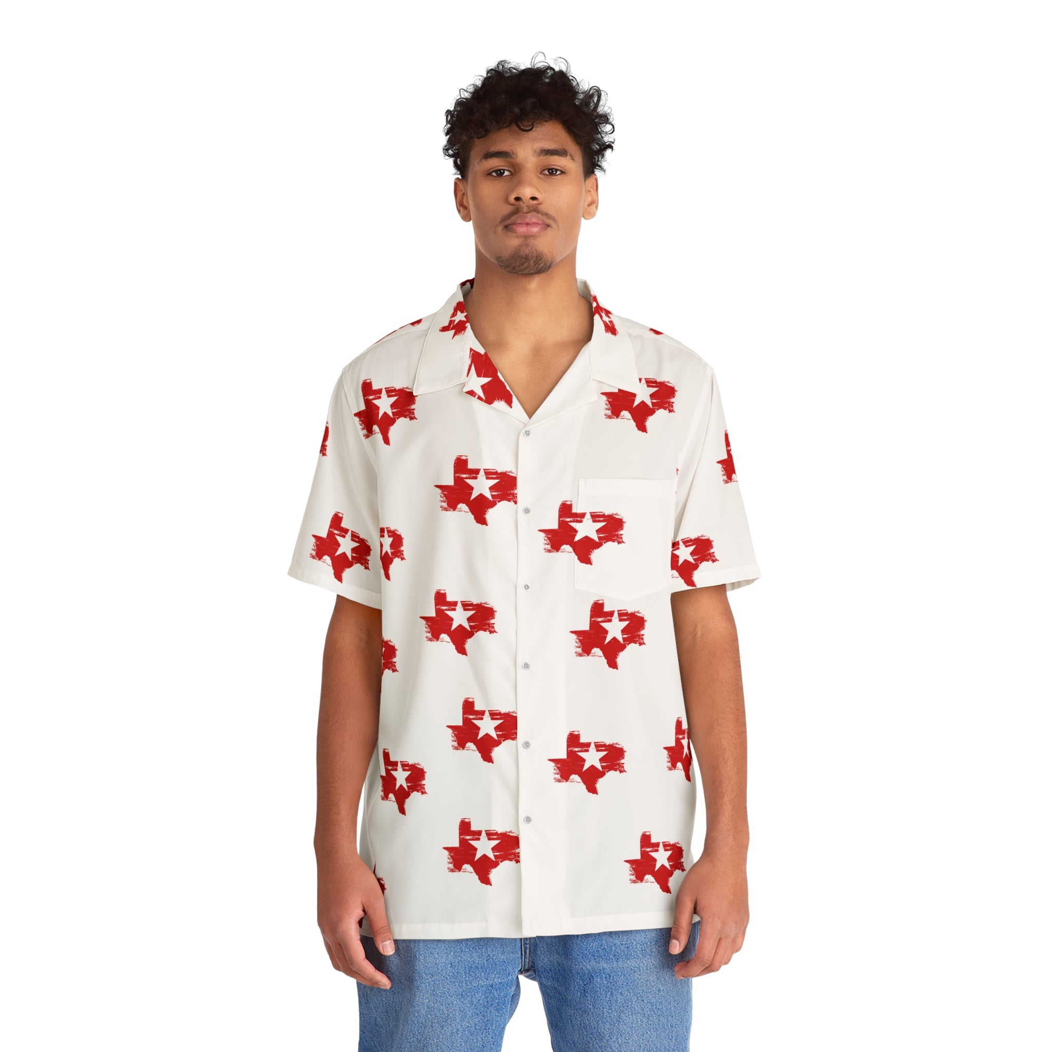 All Over Prints - Men's Texas Pride Hawaiian Shirt - Acid Daddy