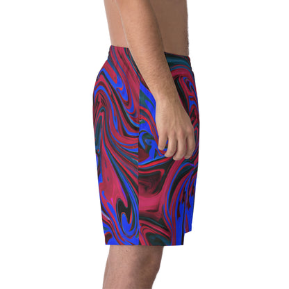 Tropical Blue Wave Beach Shorts