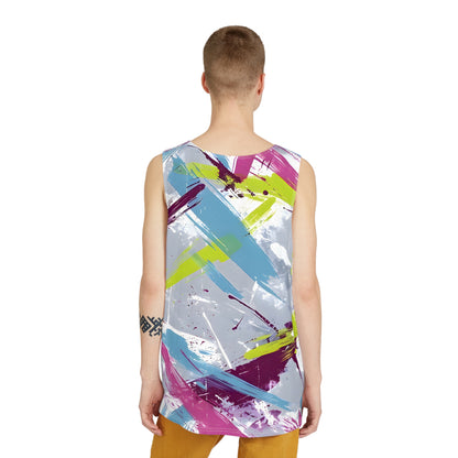 All Over Prints - Summer Gray Splash Tank Top - Acid Daddy