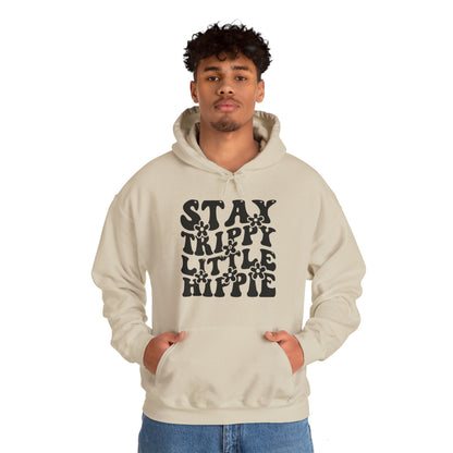 Festival Gear - Hoodie - Trippy Hippie Slogan Winter Hoodie (Front Print) - Acid Daddy