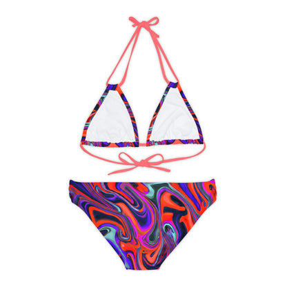 All Over Prints - Women's Euphoric Strappy Bikini - Acid Daddy