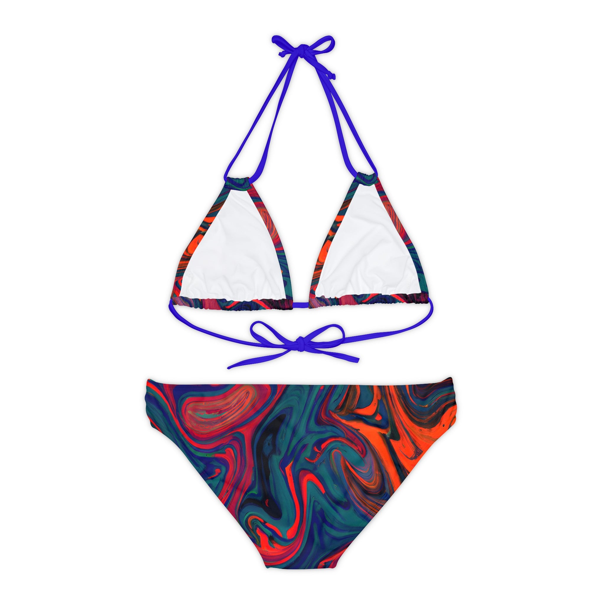 All Over Prints - Women's Painted Trip Strappy Bikini - Acid Daddy