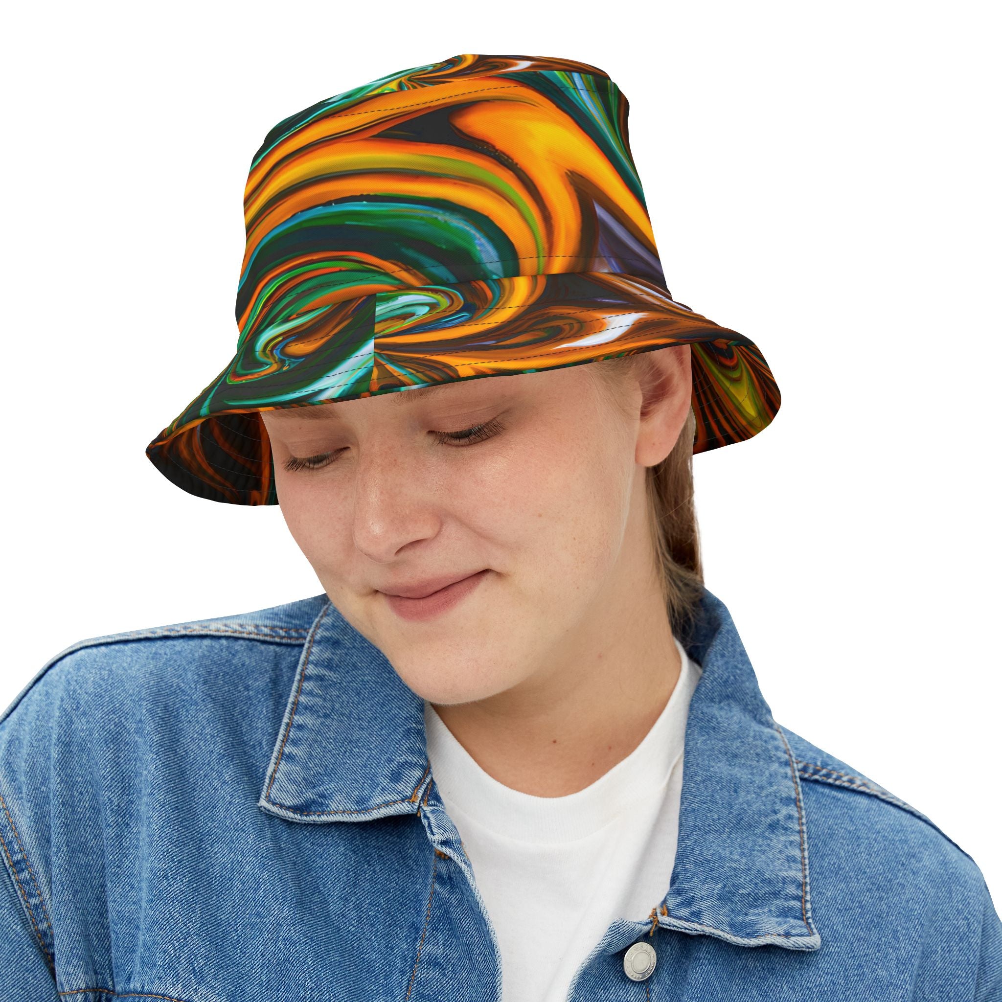 Green Gold Bucket Hat