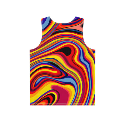 Festival Tank Tops - Retro Swirl Pop Tank Top - Acid Daddy