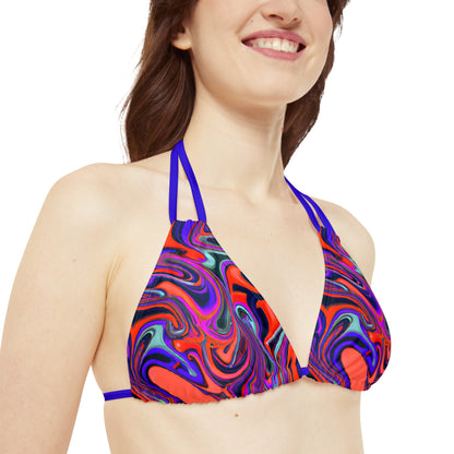 All Over Prints - Women's Euphoric Strappy Bikini - Acid Daddy