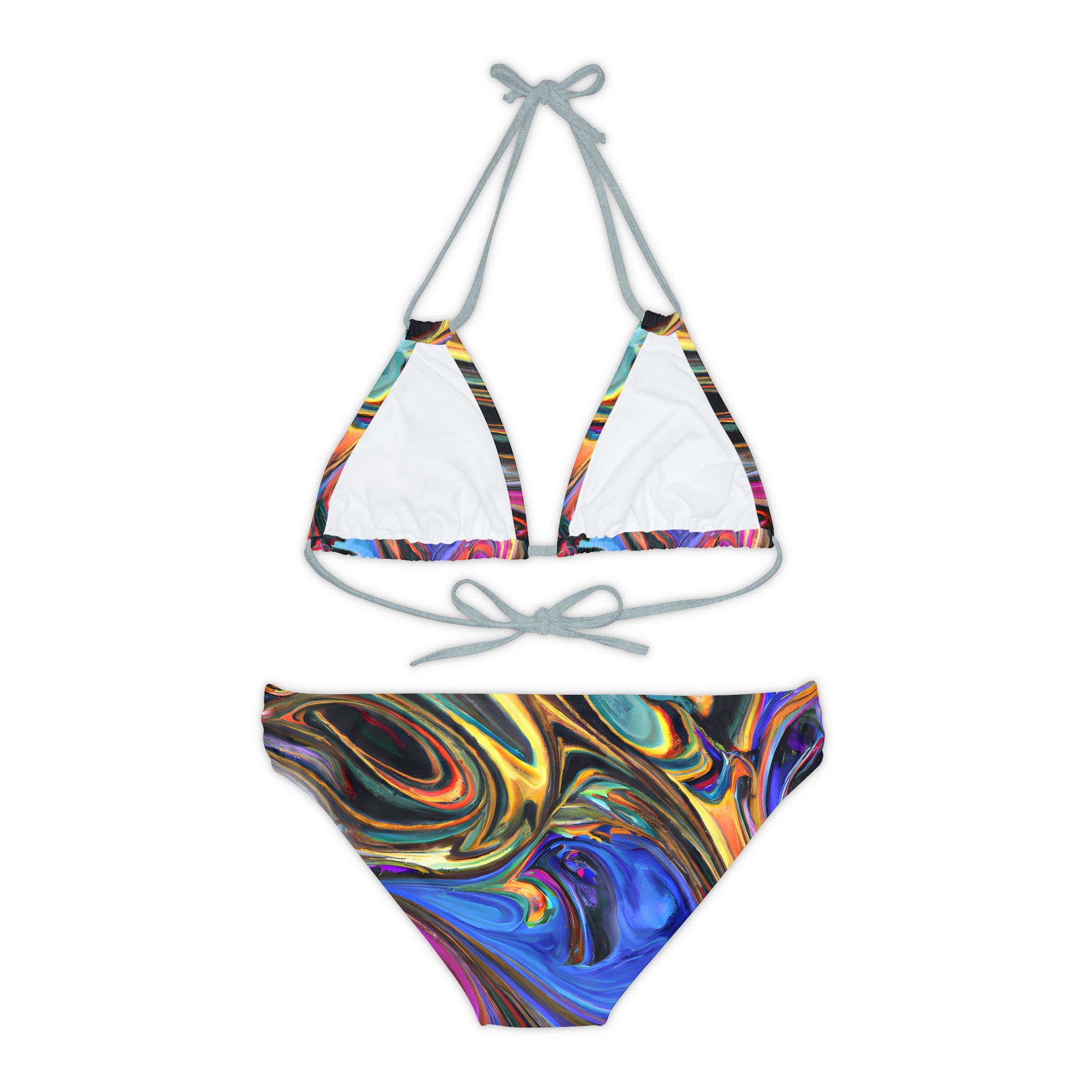 All Over Prints - Women's Painted Serenity Strappy Bikini - Acid Daddy