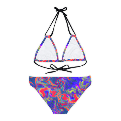 All Over Prints - Women's Pastel Dream Chic Strappy Bikini - Acid Daddy