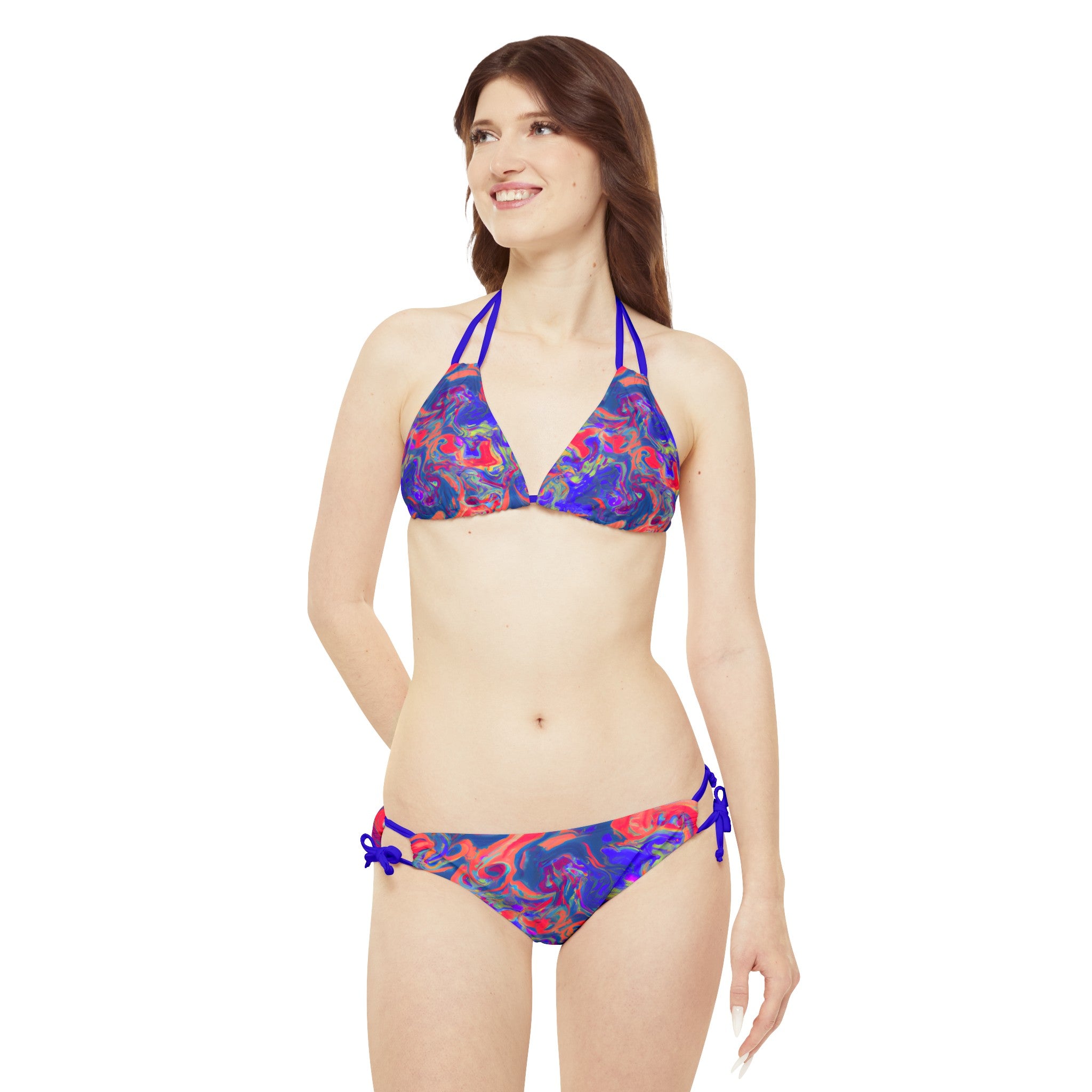 All Over Prints - Women's Pastel Dream Chic Strappy Bikini - Acid Daddy