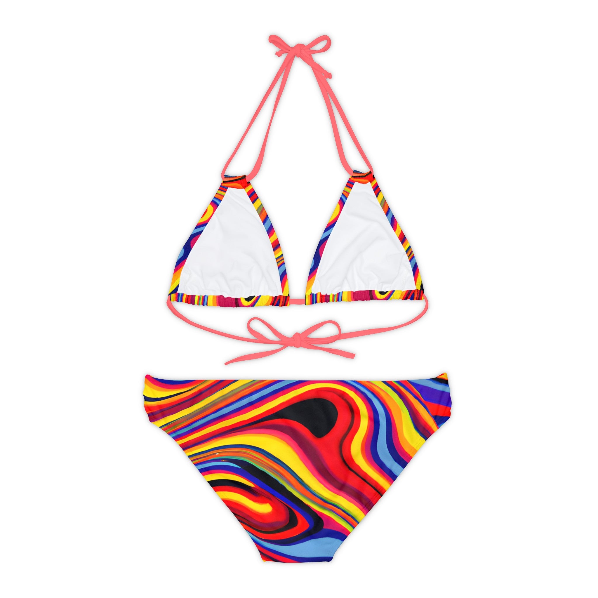 Women's Retro Swirl Strappy Bikini