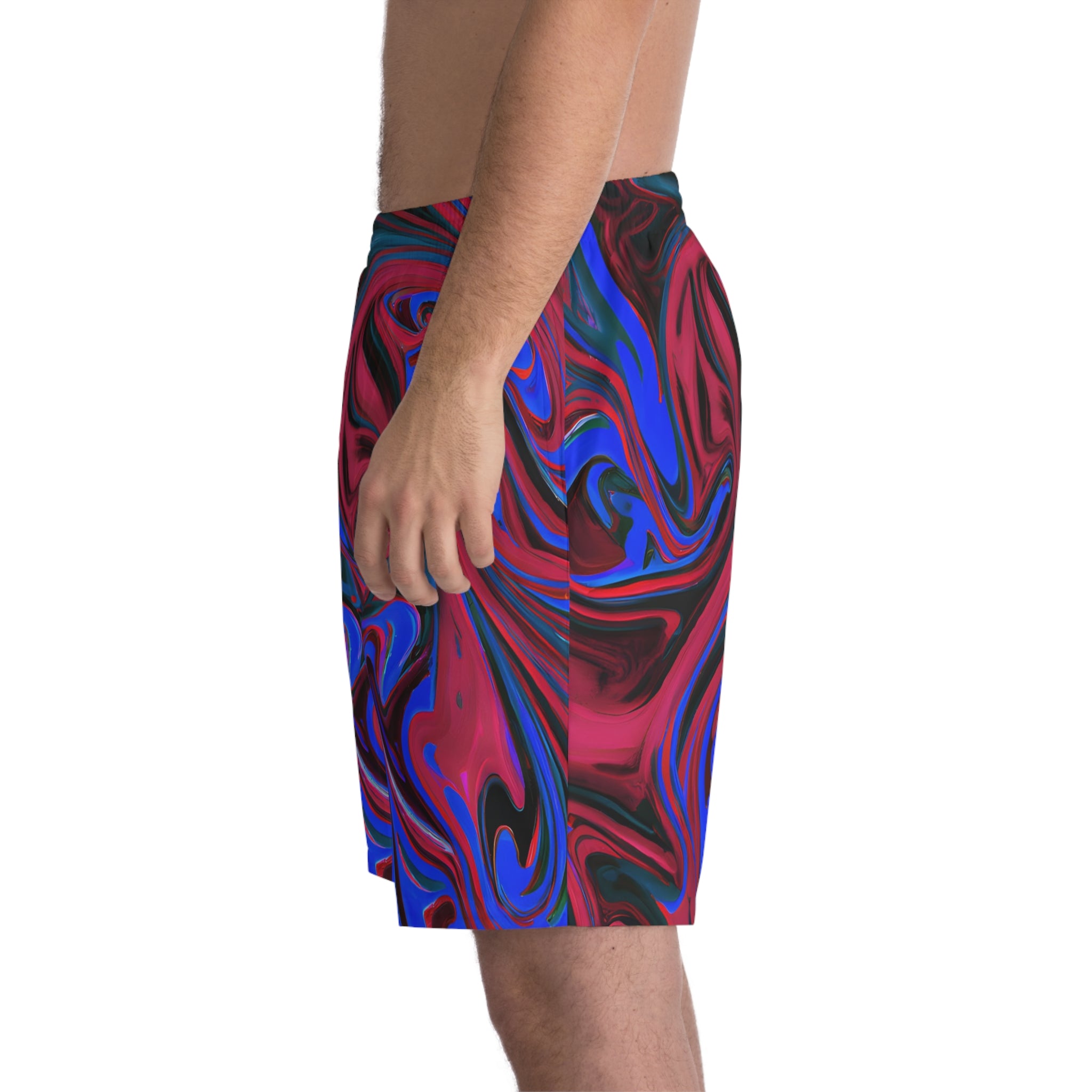 Tropical Blue Wave Beach Shorts